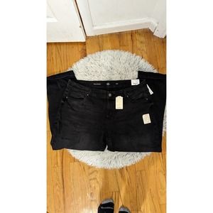 Women's Plus Sized Midrise relaxed fit black jeans-NWT